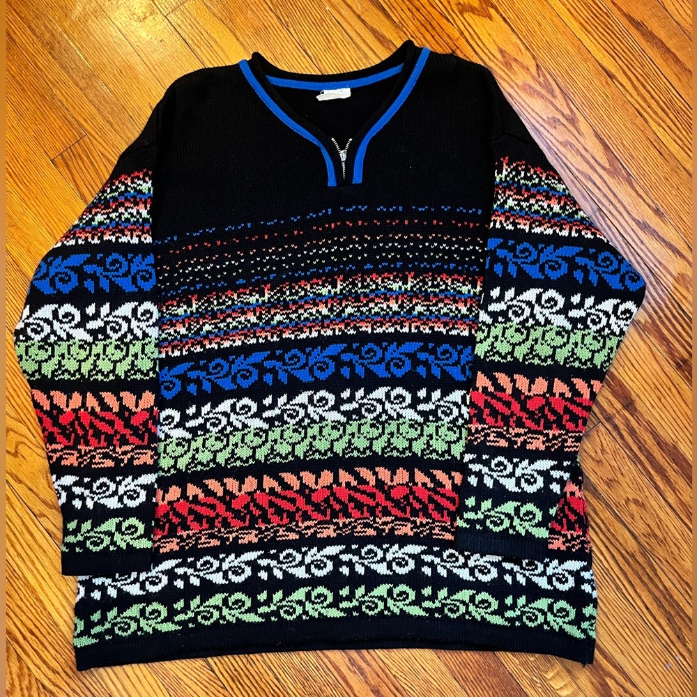 PRICE DROP AND FREE SHIPPING! Beautiful Multicolor Patterned Women’s Sweater
